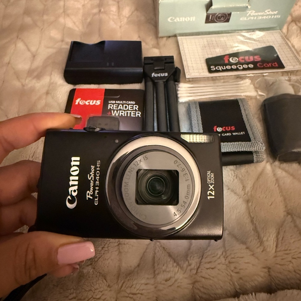 Canon PowerShot ELPH 340 HS Compact Black Camera